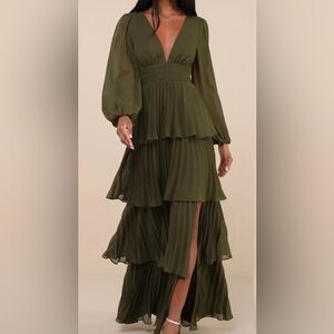 Lulus Graceful Finesse Dress with Stains